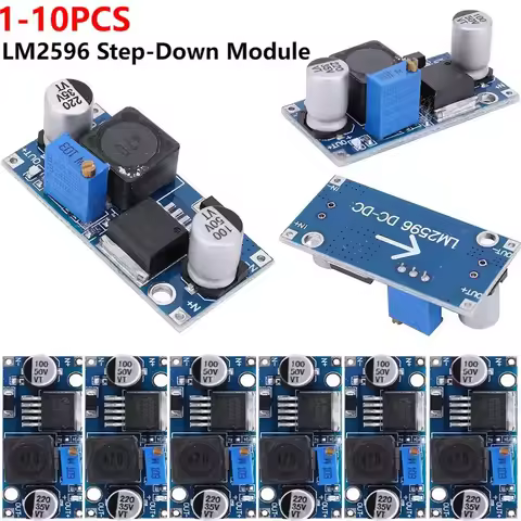 1-10pcs LM2596 DC-DC Step-down Power Supply Module 3A Adjustable Step-down Module Voltage Regulator 