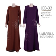JEB-32 | Jubah Umbrella Batu Tabur by Jubah Muslimah