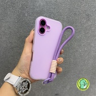 2in1 Phone Case With Strap For Realme C75 C75X C73 C71 C67 C65 C65S C63 C61 C55 C53 5G 4G Jelly Cove