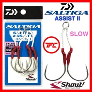 DAIWA Saltiga Assist II & SS Jigging Hook Micro Assist Double 2 Light Slow Jig Shout jigging hook as