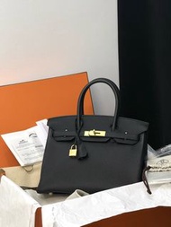 有單Hermes Birkin 30黑金Z刻全套