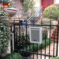 [lahomia] Aluminium Alloy Locking Mailbox Postbox Newspaper Letterbox Parcel Boxes