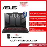 ASUS-FA507N-URLP024W-GRAY-AMDRYZEN7-7435HS,16GBR5,512GBSSD,RTX40506GV,15.6"FHD,W1164,2YRS