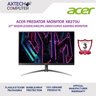 Acer Predator XB273U V3 27'' WQHD IPS 180Hz Gaming Monitor ( 2x HDMI 2.0, DP 1.2, 3 Yrs Wrty )