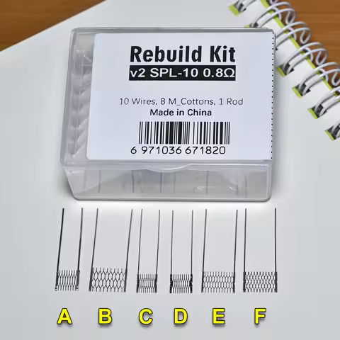 6Type Rebuild Lite Kit 0.6/0.8/1.0/1.2ohm Resistance for SPL-10 Repair Accessary Replacement