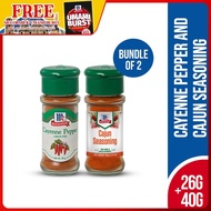 McCormick Red Cayenne Pepper 26g + McCormick Cajun Seasoning 40g | Bundle of 2