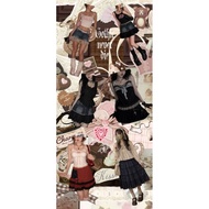 Fur Skort Romwe Cami Top Axes Femme Morikeii Skirt Coquette Skirt Gothic TopJeans Skirt