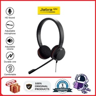 Jabra EVOLVE 20 DUO Wired Headset Adjustable Microphone Wire-Controlled Noise Reduction Earphone Office Headphone