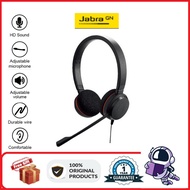 Jabra EVOLVE 20 DUO Wired Headset Adjustable Microphone Wire-Controlled Noise Reduction Earphone Off