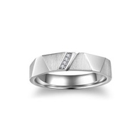 鑽石白鋼戒指 /心元素 男戒