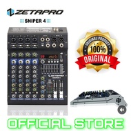 mixer audio 4 channel original zetapro sniper 4 mix karaoke usb bluetooth compressor