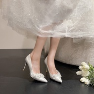 [ANL] 9cm High Heels Stiletto Bridal Shoes Women's Shoes