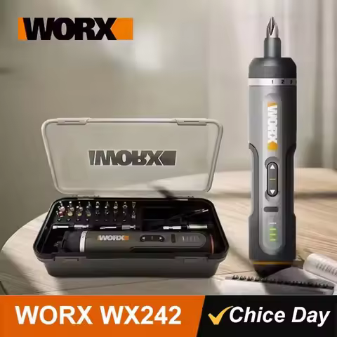 Worx 4V Electrical Screwdriver Sets WX242 Smart Cordless Electric Screwdrivers USB Rechargeable with