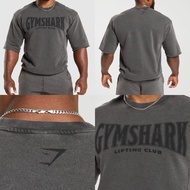 Gymshark Heritage Washed Crew Oversized Shirt Onyx Grey