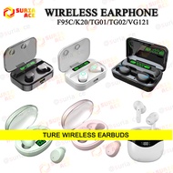 F9-5C / K20 / TG01 / TG02 / VG121 Wireless Earbuds True Wireless Bluetooth Earphone With Power Bank