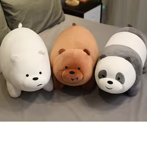 Kawaii We Bare Bears Plush Toys Grizzly Panda Ice Bear We Bare Bears Stuffed Dolls We Bare Bears Plu