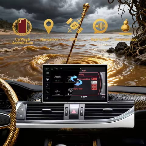 N 9” Android 14 Car Radio For Audi A6 C7 A7 2012 2013-2018 Accessories Carplay Monitor Speacker Vide