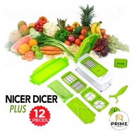 Prime Haus 8in1 Multifunction Vegetable Cutter Slicer Chopper Set with Container & Peeler Tool