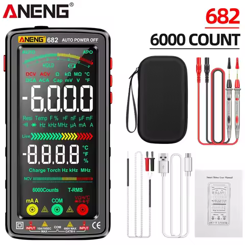 ANENG 681/682/683 Pro 6000 Count Digital Multimeter Non-contact Electric Measuring Tool Voltage Test