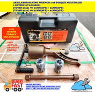 [SALES!] [TC78D-4121]  41MM(6PT) + 21MM(4PT) Torque-Multiplier Wrench Kit 7800N.M. Labour-Saving Wre