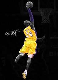 โปสเตอร์ Kobe Bryant โคบี ไบรอันท์ บาสเกตบอล Basketball Poster นักบาส โปสเตอร์ขนาดใหญ่ ตกแต่งผนัง ขอ