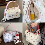 FEPO Large Capacity Handheld Cosmetic Bags Stylish Travel Makeup Bags For Convenience