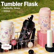 Butterfly Tumbler Kawaii Flask Straw Tumbler Thermos Tumbler Cup Tumbler Sejuk Tumbler