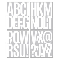 Jumbo 5-Inch alphabet A to Z Stickers White P42 22*26cm