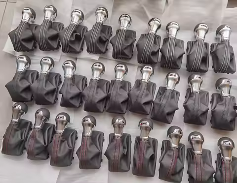For Audi A3 S3 leather perforated shift handball gear lever set car modification partner gear gear l