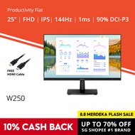 PRISM+ W250 25" 144Hz Productivity Flat Monitor [1920 x 1080][NEW UPGRADE FROM 24'']