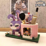 樂高星黛露筆筒積木拼裝玩具學生桌面擺件男女孩系列禮物2023新款
