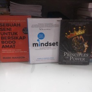 PAKET 3 BUKU THE PRINCIPLES OF POWER MINDSET SENI BERSIKAP BODO AMAT