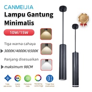 CANMEIJIA Ceiling Hanging Lamp 15W Chandelier Track Rail Light GU10 Replaceable Bulb Pendant Lamp Mo