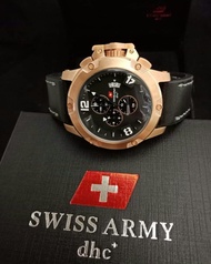 Jam Tangan Pria Analog Chronogrpah Swiss Army Original dhc+ SA2278MR