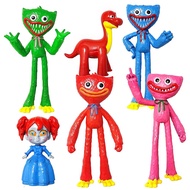 6pcs poppy playtime huggy wuggy Figures Statue Model Toys Action Figure Toy Collection gift