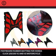 Evan Business Footboard Rubber Matting For Honda Click 125/150 v1 v2 Motors