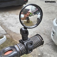 [SM]Compact Bike End Bar Mirror Bike Accessory Full Rotation Cycling Rear View Mirror for Cycling