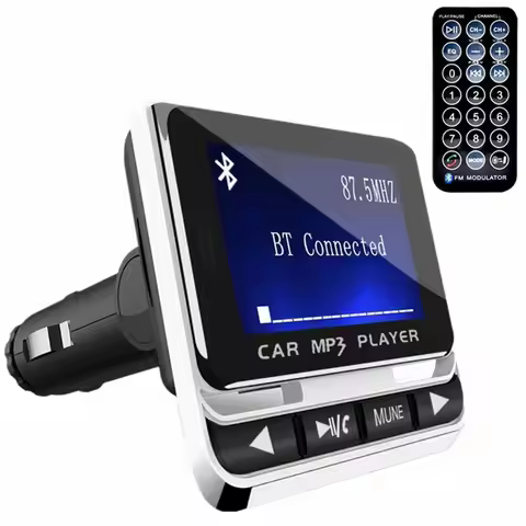 FM12B 1.44 Inch LCD Bluetooth Car MP3 Player Handsfree Wireless FM Transmitter Radio Adapter USB Car