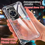 2024 Huawei Nova Y72 Airbag Clear Casing For Huawei Nova Y72 NovaY72 Y 72 72Y HuaweiNovaY72 5G 4G 20