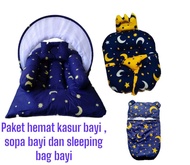 Promo paket hemat kasur bayi sopa bayi dan sleeping bag bayi harga promo