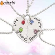 YANMIG 4 Bff Friend Love Necklace Best Friend Froever Necklace