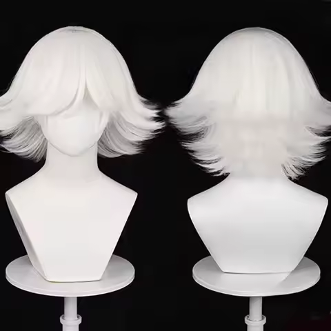 HAIRJOY Synthetic Hair Wig Kamisama Love Mizuki Cosplay Wigs White Costumes Anime Wig Rose Net