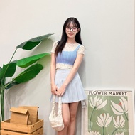 Live Broadcast Limited Time Offer Until 9/21 Noon Limited Suit Floral Transparent Skin Top+Knitted V