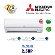 [FEELGOOD] MITSUBISHI 2.5HP Air Conditioner MS/MU-JR24VF Mr Slim R32 (Non Inverter)