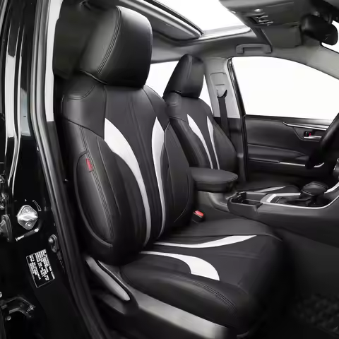 EKR Custom Fit Car Accessories Seat Covers 5 Seats Full Set Faux Leather for Toyota Corolla Rav4 Yar