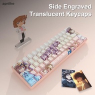 aprilhe 74 Keys Anime Anita Hailey Keycaps Cartoon Style Mechanical Keyboard Key Caps For 61/68 Wott