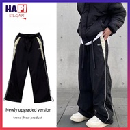 💥(MY STOCK)American Retro Street vibe Style Stitching Contrast Color Overalls Casual Pants Men Loose