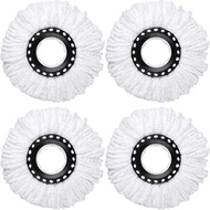 4 Pack Mop Replacement Heads for 360 ° Spin Mop, Microfiber Spin Mop Refills, Easy Cleaning Mop Head