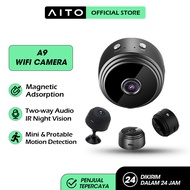 AITO Wireless A9 Mini Camera Wifi HD 1080P Micro Kamera Kecil Digital Home Security Monitoring CCTV 