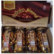 ALMOND CHOCOLATE IN JAR PACKAGING PREMIUM KING ALMOND CHOCOLATE KING ALMOND CHOCOLATE